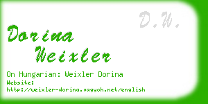 dorina weixler business card